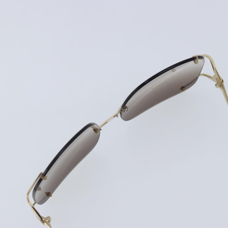 Gucci Sunglasses Brown Metal Glasses  (Pre-Owned)