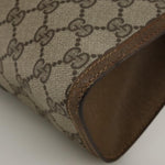 Gucci Ophidia Beige Canvas Clutch Bag (Pre-Owned)