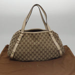 Gucci Abbey Beige Canvas Tote Bag (Pre-Owned)