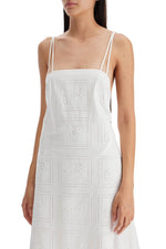 Tory Burch Women's Midi Lace Dress In Seven