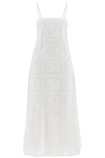 Tory Burch Women's Midi Lace Dress In Seven