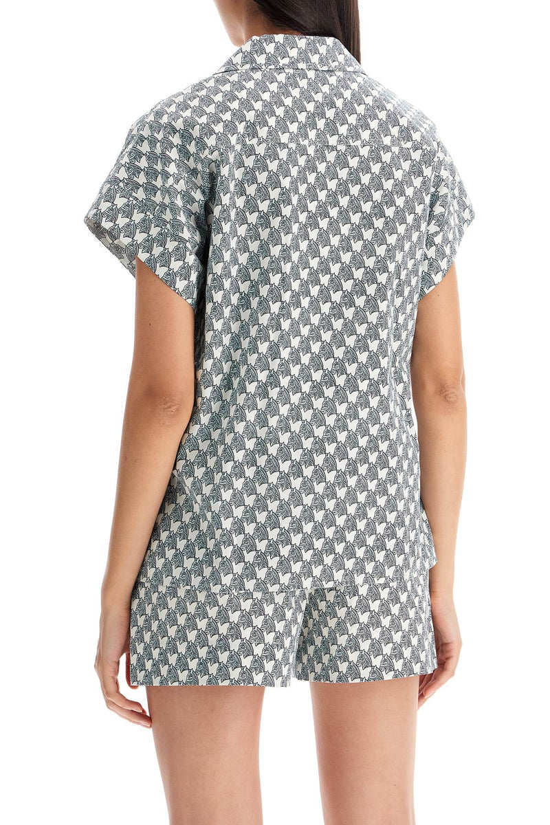 Tory Burch Women's Printed Poplin Camp Shirt