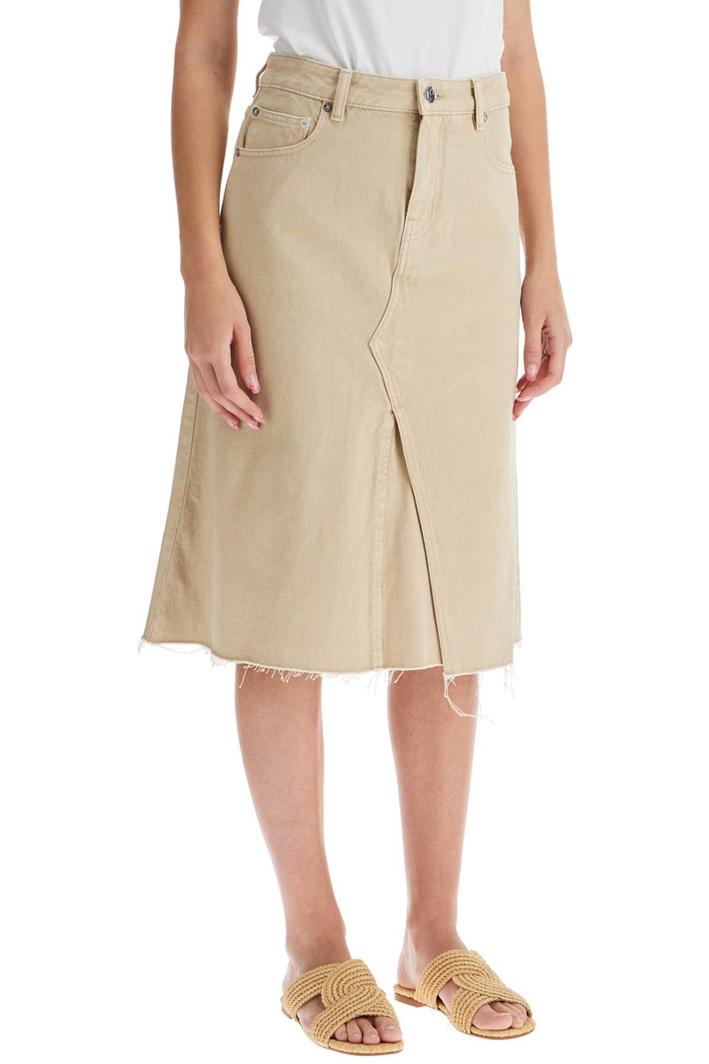 Tory Burch Women's Denim Trapeze Skirt With