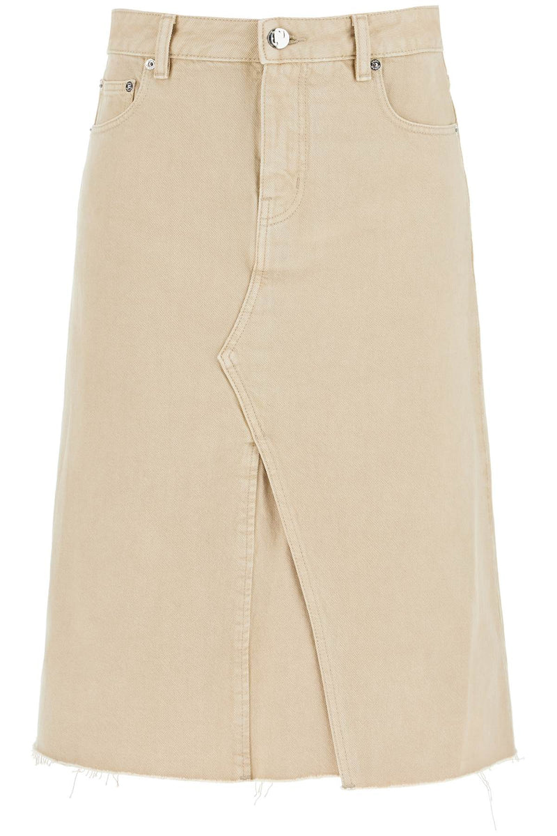 Tory Burch Women's Denim Trapeze Skirt With