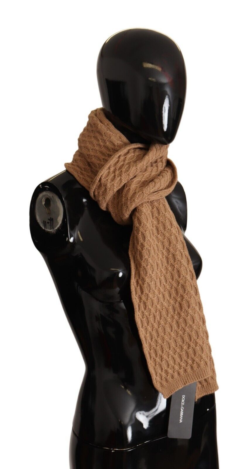 Dolce & Gabbana Elegant Dark Brown Knitted Women's Scarf