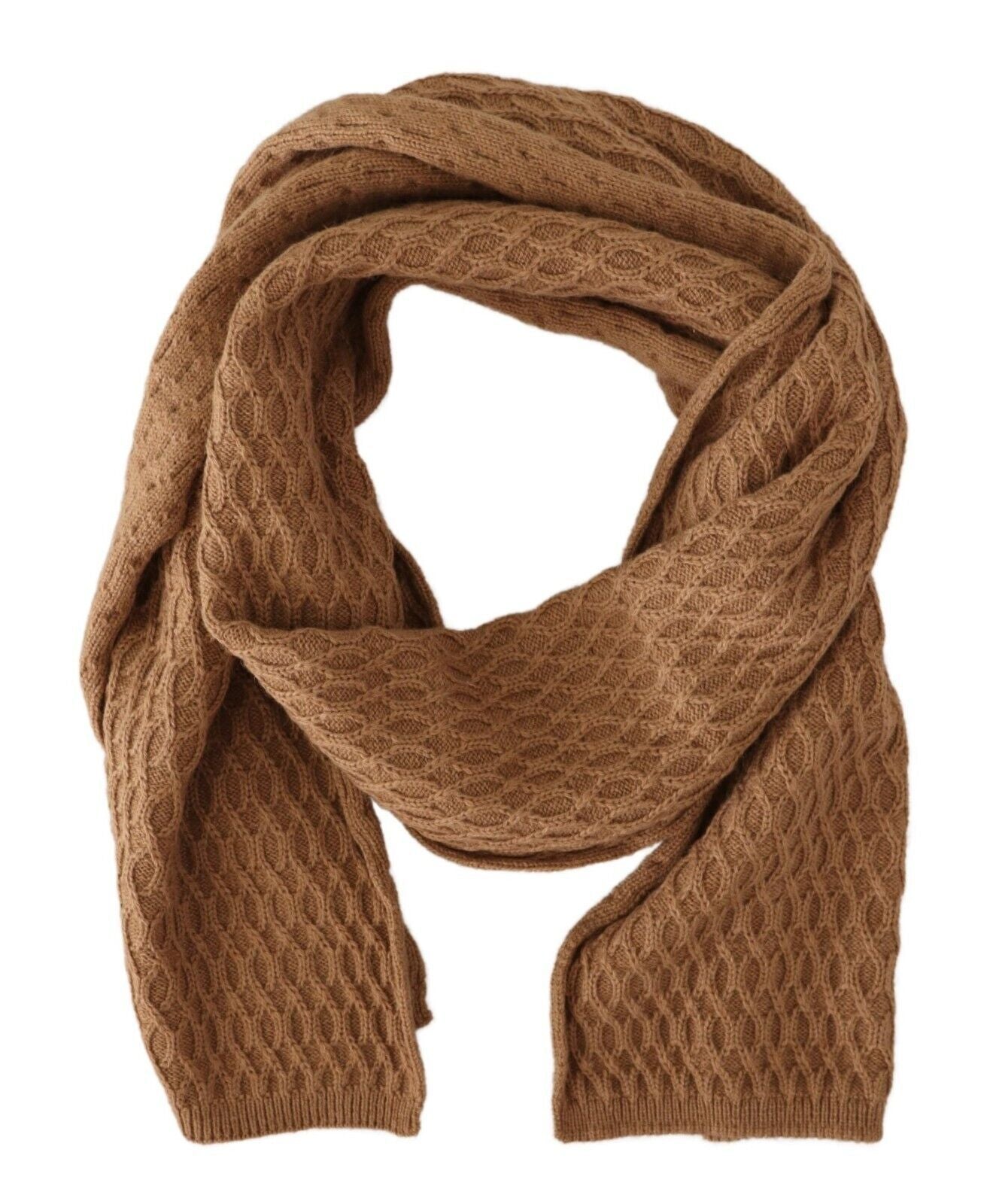 Dolce & Gabbana Elegant Dark Brown Knitted Women's Scarf