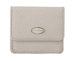 Dolce & Gabbana Chic White Leather Condom Case Men's Wallet