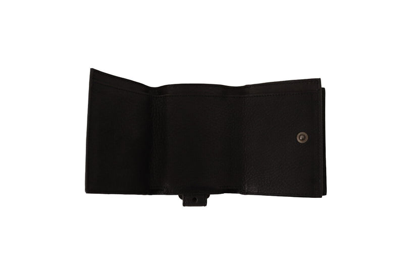 Dolce & Gabbana Elegant Black Leather Trifold Multi Men's Kit