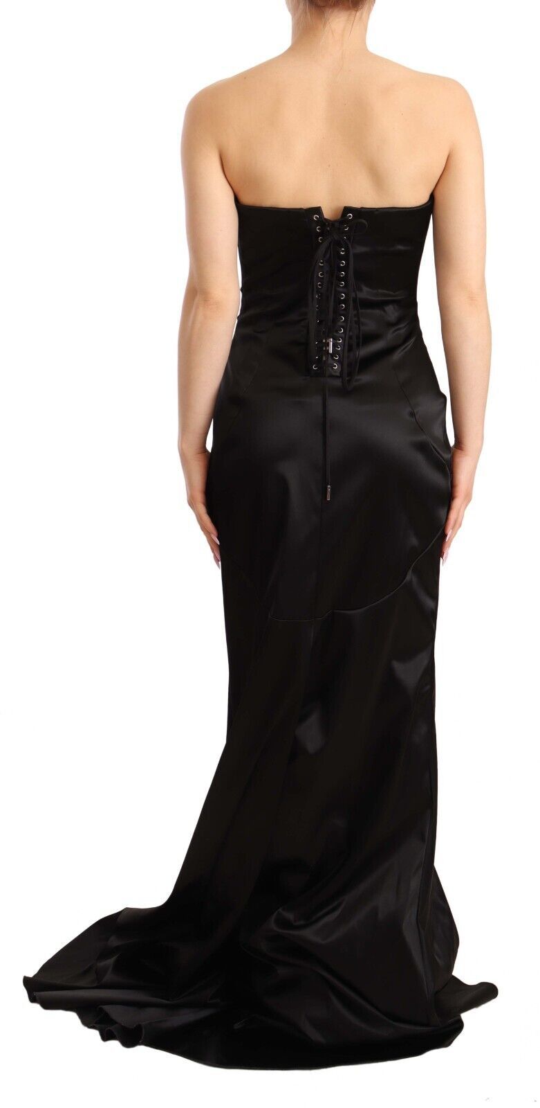 Dolce & Gabbana Elegant Black Strapless Mermaid Women's Dress