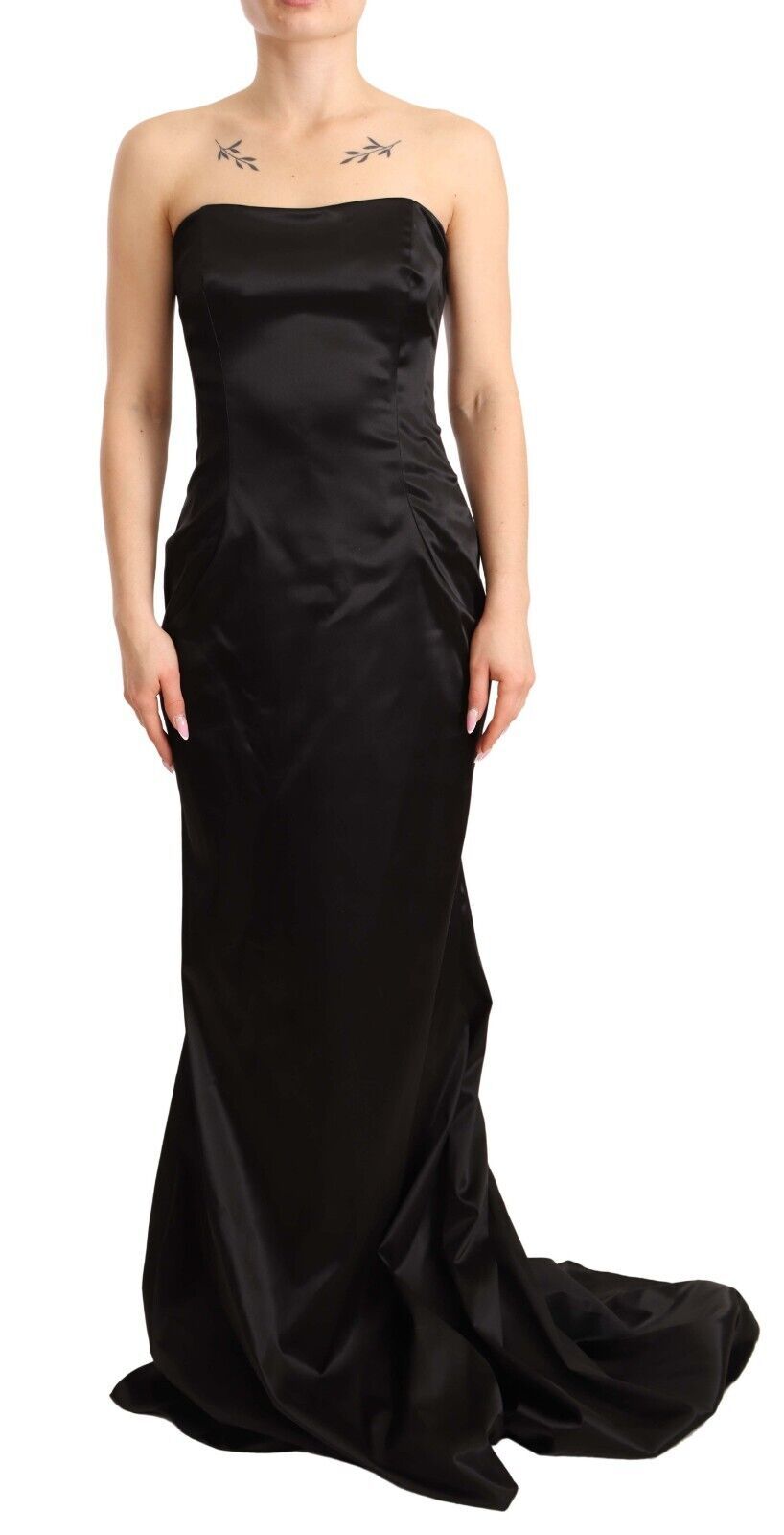 Dolce & Gabbana Elegant Black Strapless Mermaid Women's Dress