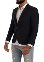 Domenico Tagliente Elegant Single Breasted Black Men's Jacket