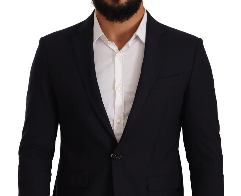 Domenico Tagliente Elegant Single Breasted Black Men's Jacket