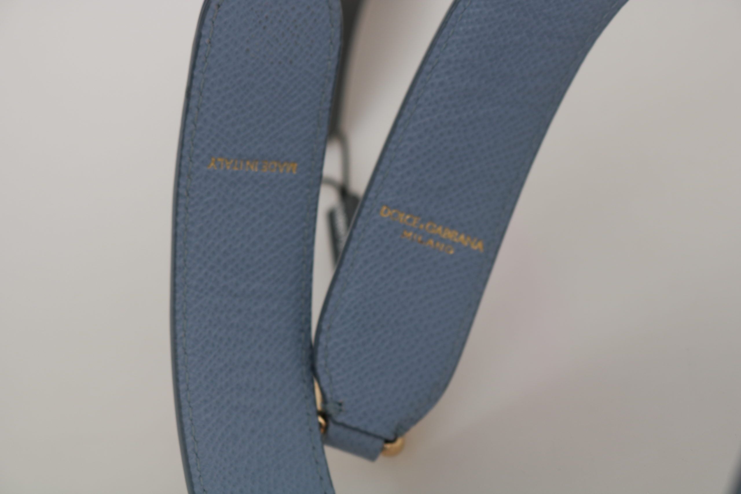 Dolce & Gabbana Elegant Blue Leather Shoulder Women's Strap