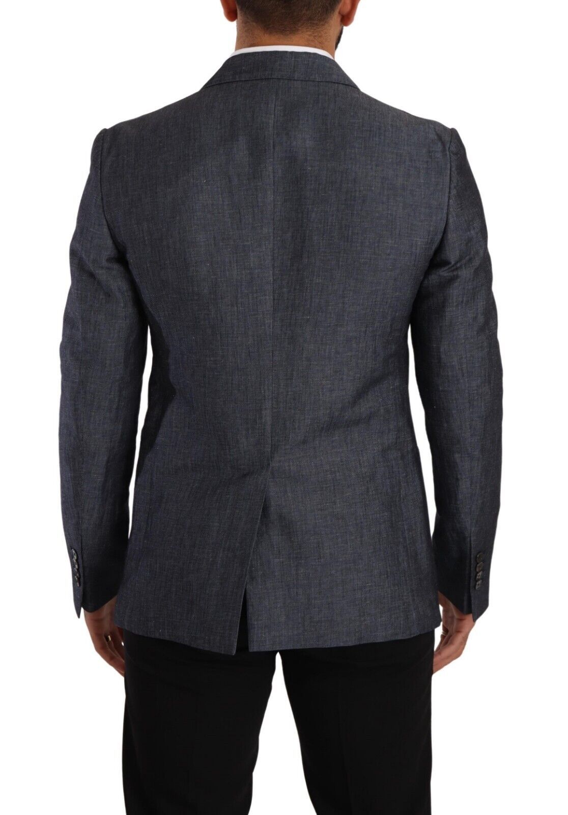 Dolce & Gabbana Elegant Slim Fit Two-Button Blue Men's Blazer