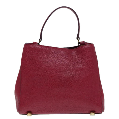 MCM Burgundy Leather Handbag (Pre-Owned)