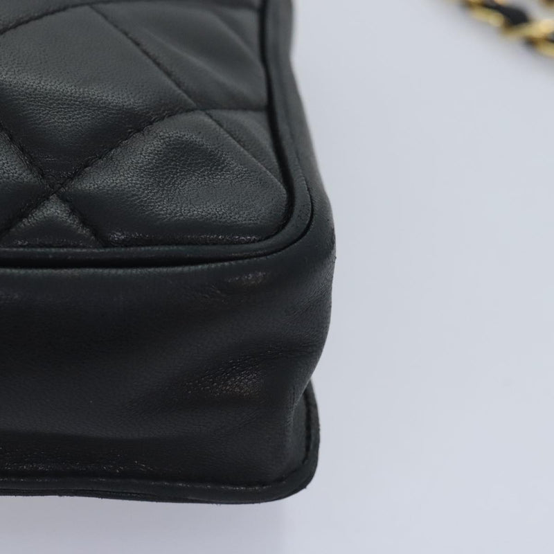 Chanel Bicolore Black Leather Shoulder Bag (Pre-Owned)