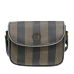 Fendi Brown Canvas Shoulder Bag (Pre-Owned)