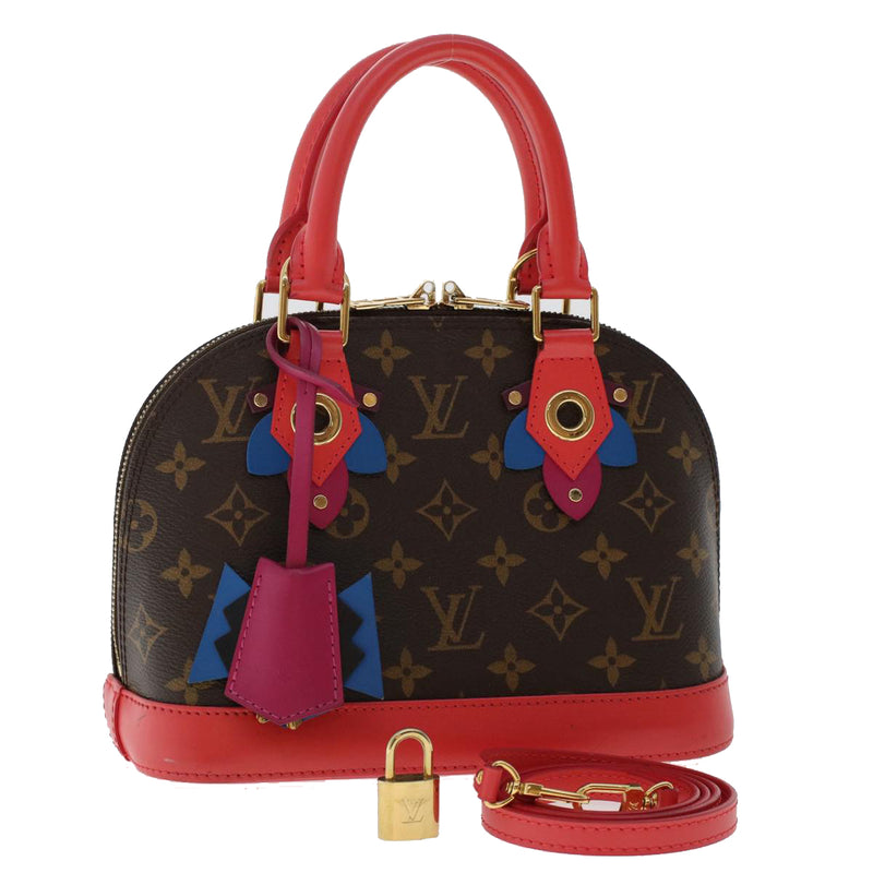 Burgundy Leather Louis Vuitton Alma ( Red ), Luxury, Bags