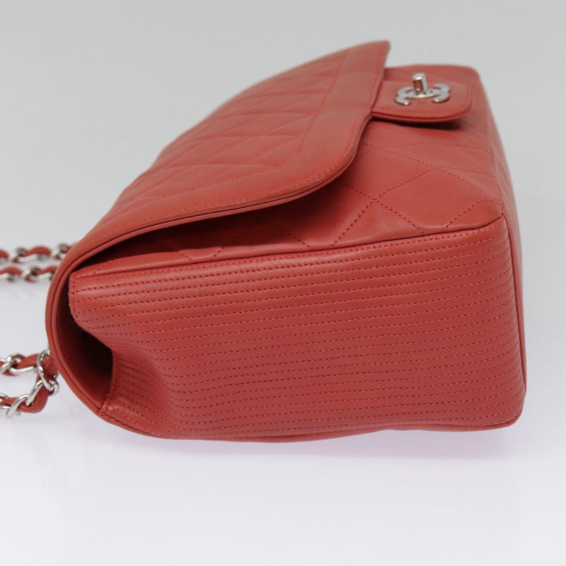 Chanel Timeless Red Leather Shoulder Bag (Pre-Owned)