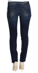 Costume National Chic Slim Fit Skinny Blue Women's Jeans