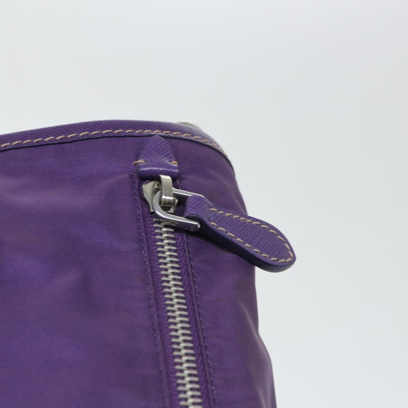 Prada Tessuto Purple Synthetic Shoulder Bag (Pre-Owned)