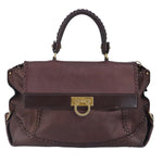 Salvatore Ferragamo Brown Leather Handbag (Pre-Owned)