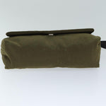 Fendi Khaki Canvas Shoulder Bag (Pre-Owned)