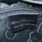 Salvatore Ferragamo Black Canvas Tote Bag (Pre-Owned)