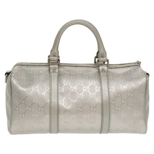 Gucci Silver Leather Travel Bag (Pre-Owned)