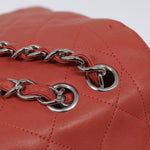 Chanel Timeless Red Leather Shoulder Bag (Pre-Owned)