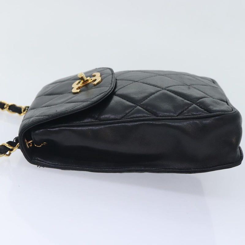 Chanel Bicolore Black Leather Shoulder Bag (Pre-Owned)