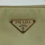 Prada Tessuto Beige Synthetic Handbag (Pre-Owned)