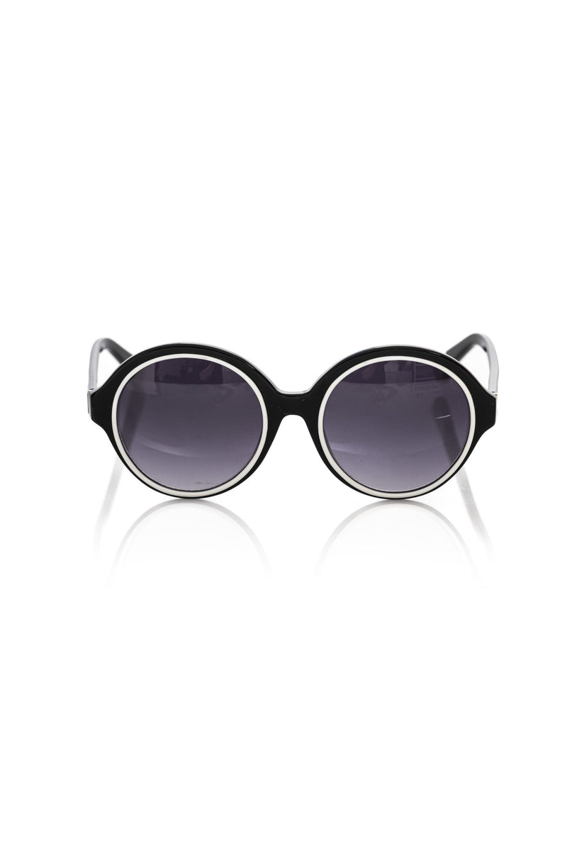 Frankie Morello Black Acetate Women Women's Sunglass