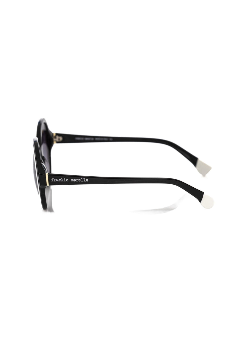 Frankie Morello Black Acetate Women Women's Sunglass