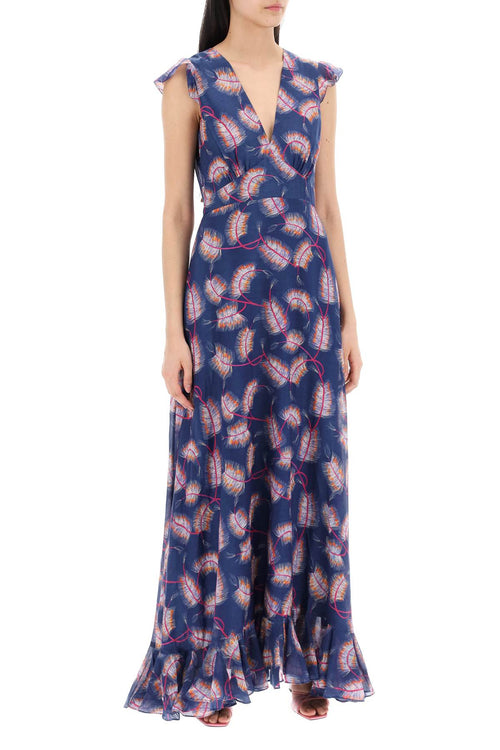 Saloni Women's Maxi Cotton And Silk Emma Dress.