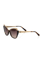 Frankie Morello Black Acetate Women's Women's Sunglass