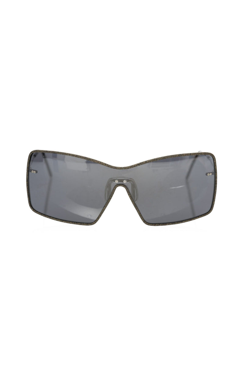 Frankie Morello Black Metallic Women Women's Sunglass