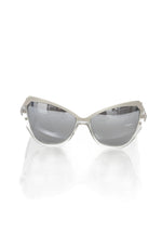 Frankie Morello Gray Acetate Women Women's Sunglass