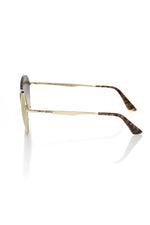 Frankie Morello Beige Metallic Women Women's Sunglass