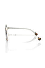 Frankie Morello White Acetate Women's Women's Sunglass