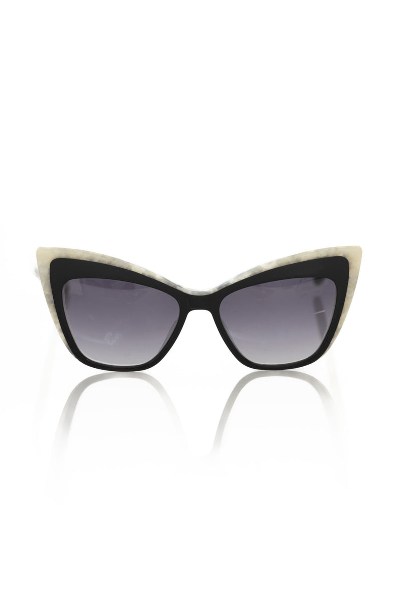 Frankie Morello Black Acetate Women Women's Sunglass