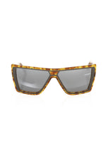 Frankie Morello Brown Acetate Women Women's Sunglass