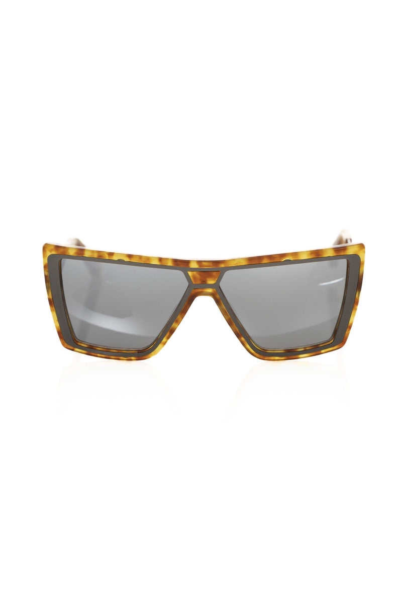 Frankie Morello Brown Acetate Women Women's Sunglass