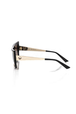 Frankie Morello Black Acetate Women's Women's Sunglass