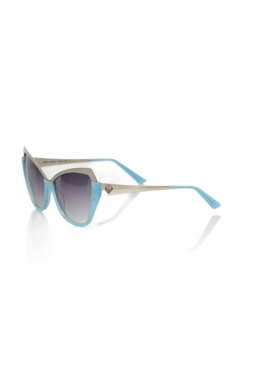 Frankie Morello Light Blue Acetate Women's Women's Sunglass