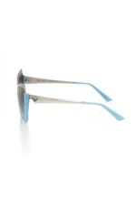 Frankie Morello Light Blue Acetate Women's Women's Sunglass