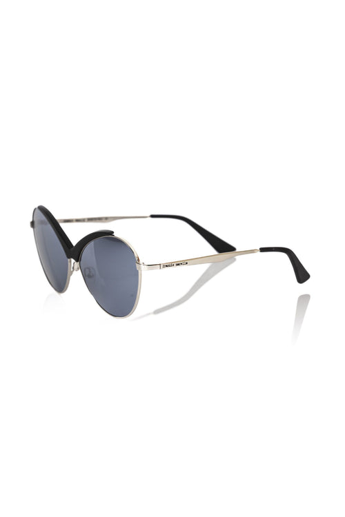 Frankie Morello Black Metallic Women Women's Sunglass