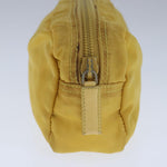 Prada Yellow Synthetic Clutch Bag (Pre-Owned)