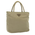 Prada Tessuto Beige Synthetic Handbag (Pre-Owned)