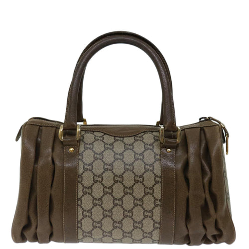 Gucci Gg Plus Beige Canvas Handbag (Pre-Owned)